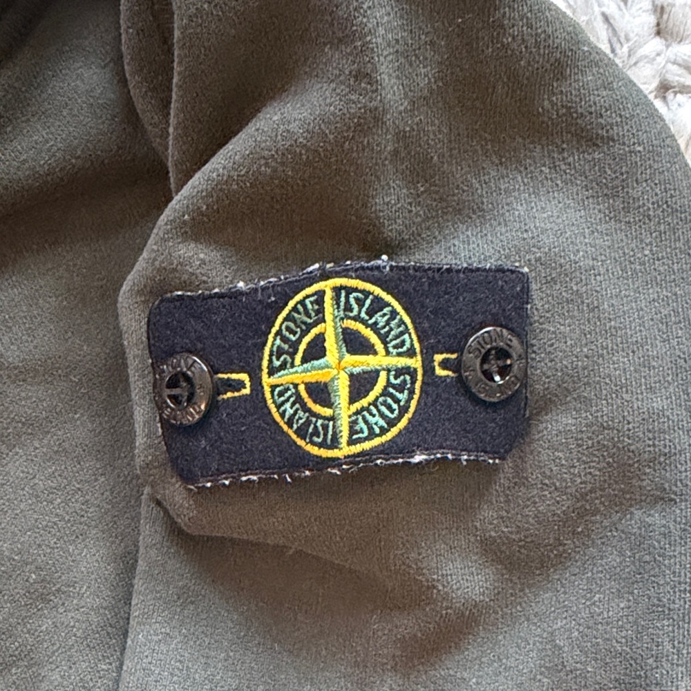 Stone island Green Hoodie kids - Picture 4 of 5